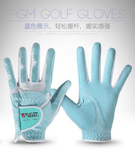 Load image into Gallery viewer, Middle finger length 6.5-8.5cm Non-slip Sportwear Gloves PGM Girl Golf Gloves Antiskid Microfiber Cloth  Women Gloves Sunscreen
