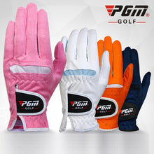 Load image into Gallery viewer, Women&#39;s Golf Gloves Anti-slip Design Left and Right Hand Gloves Ladies Breathable Soft Sports Gloves Granules Microfiber Cloth
