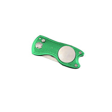 Load image into Gallery viewer, mini Foldable Golf Divot Tool with Golf Ball Tool Marker Pitch Cleaner Golf Pitchfork Golf Accessories Putting Green Fork

