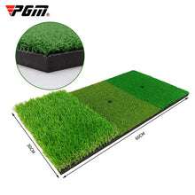 Load image into Gallery viewer, PGM Golf Hitting Mat 3 Grasses with Rubber Tee Hole Golf Training Aids Indoor Outdoor Tri-Turf Golf Hitting Grass Golf Mats
