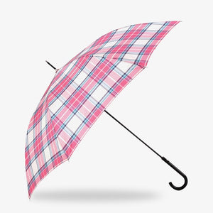 Parachase Umbrella Rain Women British Style Plaid Golf Umbrella Automatic Ultralight Paraguas Travel Long Handle Umbrellas Girls