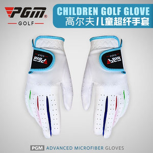 Golf Children's Gloves Left and Right Hands Precision Weapons Ultra-fiber Fabric Non-slip Breathable Gloves
