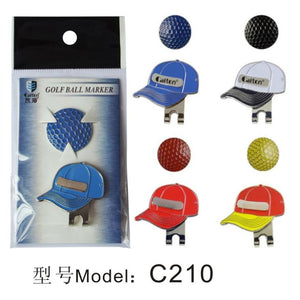 Golf Ball Markers with Magnetic Golf Hat Clips Golf Visor Design  Free Shipping