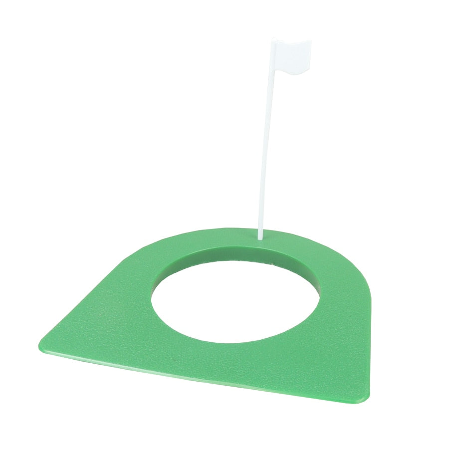 1Pc Plastic Golf Putting Green Cup with Flag Regulation Cup Hole Flag Indoor Practice Golf Training Aids Tool Accessories Sports