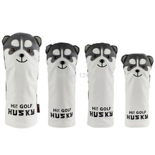 Load image into Gallery viewer, Golf Club Headcover Lovely Husky Golf Driver Head Cover Cartoon Animal #1 #3 #5 #7 Woods PU Leather HeadCover Dustproof Covers
