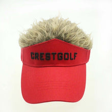 Load image into Gallery viewer, CRESTGOLF Adjustable Fake Hair Golf Cap Men Hat Wig/ Hair Golf Baseball Cap with Several Colors Available
